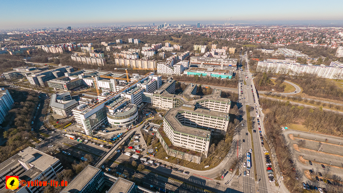 15.02.2023 - Luftbilder Perlach Plaza, Allianz, Wacker, Rentenversicherung, PEP